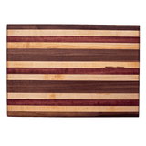 Edge grain maple, walnut and purple heart