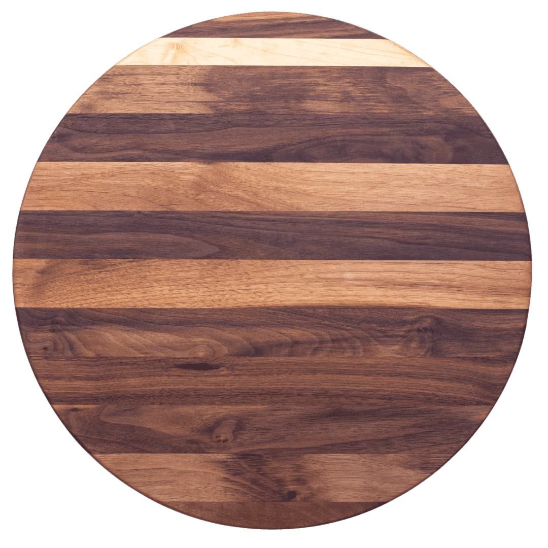 18” circle x.75- Edge grain walnut