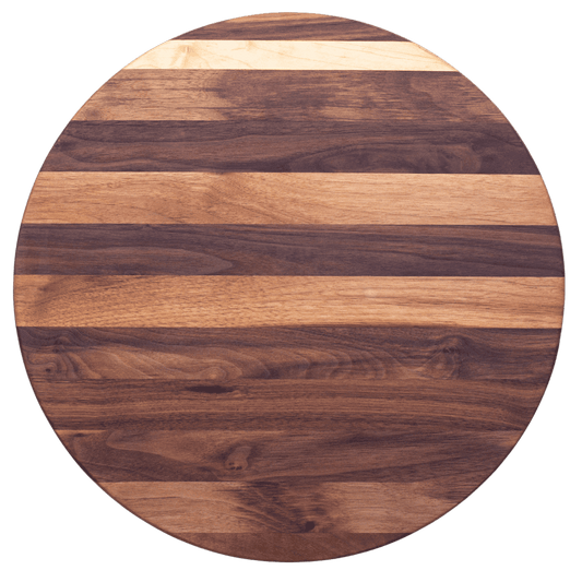 18” circle x.75- Edge grain walnut
