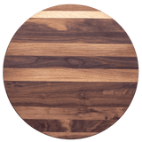 18” circle x.75- Edge grain walnut with maple accent strip