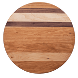 14.5” circlex.75- Edge grain cherry, walnut, maple