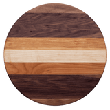14.5” circlex.75- Edge grain cherry, walnut, maple