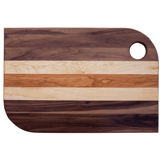Edge grain cutting or serving board Walnut, Maple, Cherry