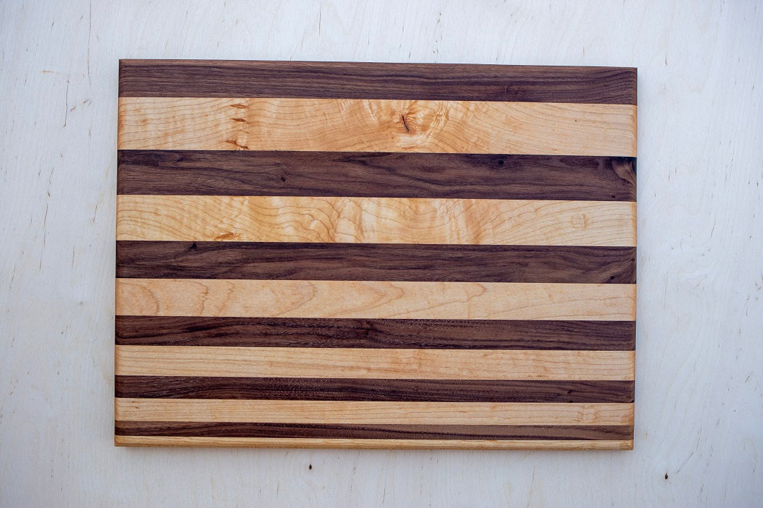 13x17x.75- Edge grain maple and walnut