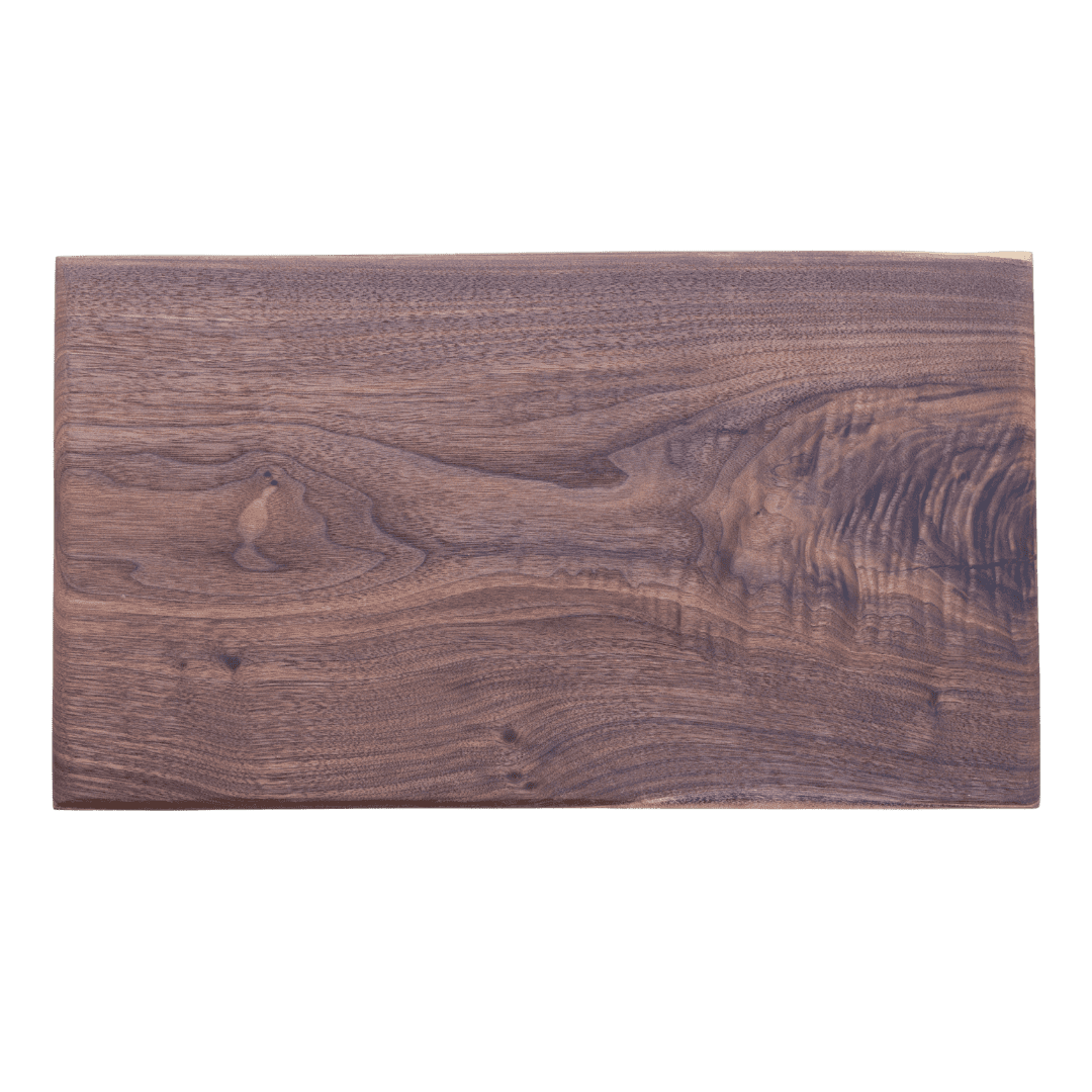 10x19x.75- Walnut live edge board with red epoxy accent