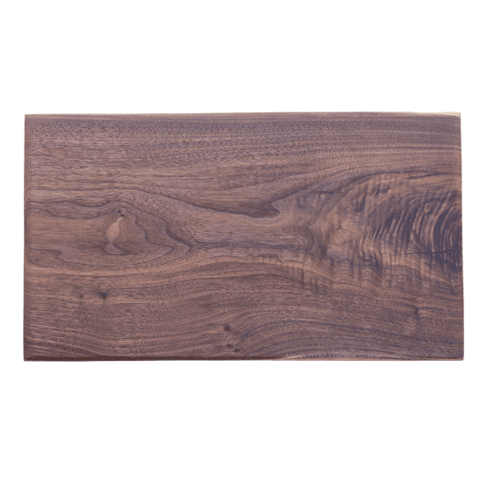 10x19x.75- Walnut live edge board with red epoxy accent