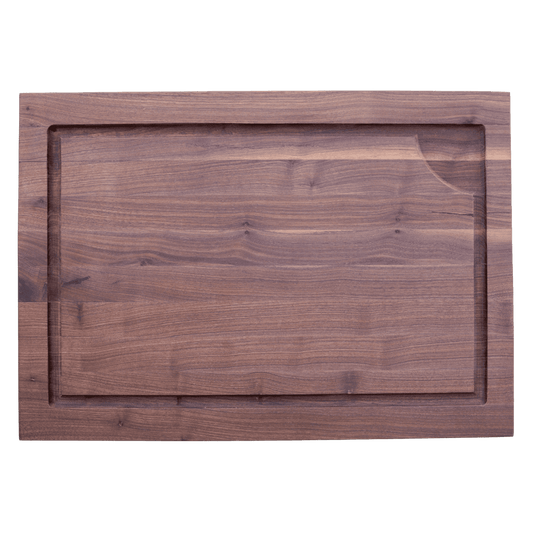 16.5x24x1.5- Walnut edge grain brisket board with juice groove