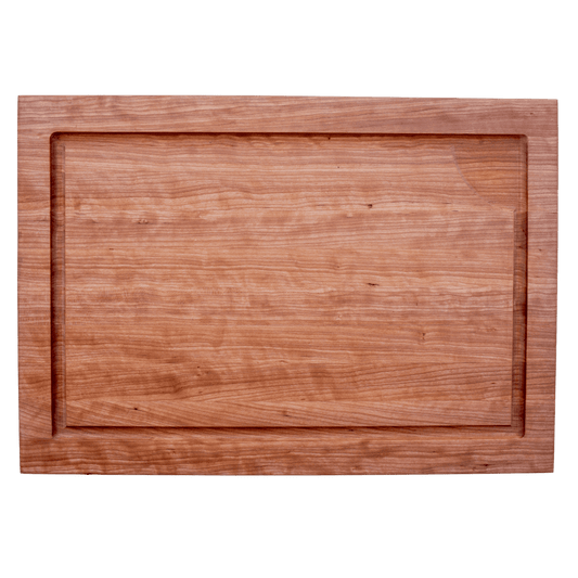 16.5x24x1.5- Cherry edge grain brisket board with juice groove
