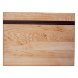Edge grain maple board with walnut accent strip