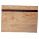 Edge grain maple board with walnut accent strip