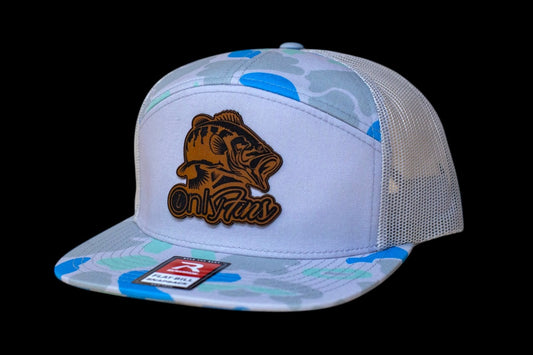 Only Fins leatherette patch with hat