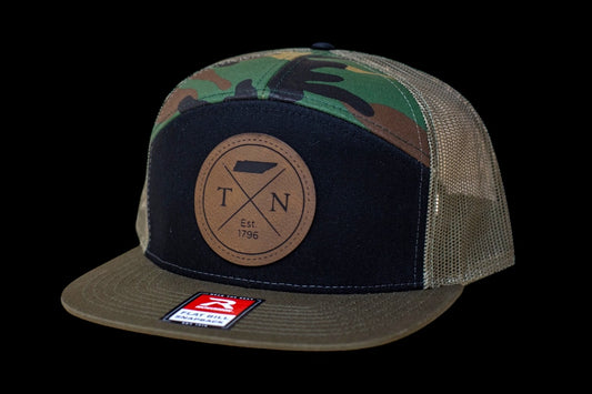 TN Est. 1796 Circle laser engraved patch with hat
