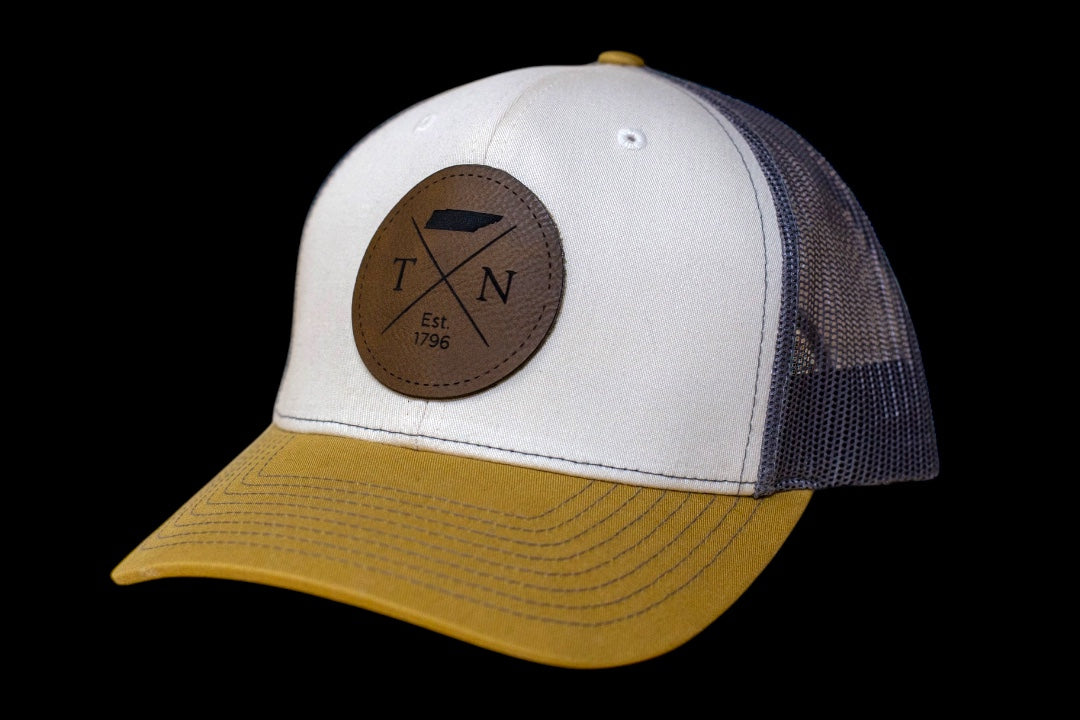 TN Est. 1796 Circle laser engraved patch with hat